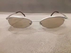 Jean Paul Gaultier JPG Vintage Half Rim Sunglasses 58-0047 Silver \ Brown LNS - Picture 1 of 5