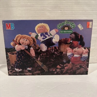 Vintage SEALED Cabbage Patch Kids Puzzle 100 Pieces 1984 Autumn Teamwork - Image 1 of 4