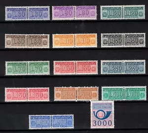 s51975 ITALIA MNH** Tr. Pacchi Concessione dal 1958 al 1984 14v (incl. L.70) - Picture 1 of 1