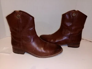 Frye Womens Button Short 2 3477900 Rod Redwood Ankle Boots Size 6.5 B - Picture 1 of 12