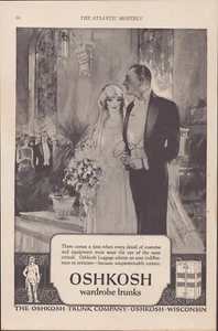 Oshkosh - Kleiderschrank Truhen - Braut - 1924 - Vintage Print Ad - Bild 1 von 1