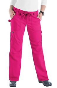 Koi by Kathy Peterson Style 701 Drawstring Pants Scrub Sz L Pink / Flamingo