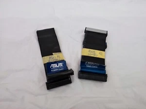 ASUS IDE 40 Pin 3 Connector and Floppy Disk IDE 34 Pin 2 Connector Cable - Picture 1 of 3