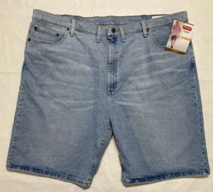 Wrangler Relaxed Fit Jean Shorts Men's Size 48 Light Wash Blue Denim NWT - Picture 1 of 7