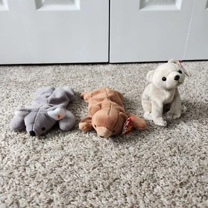 Ty Beanie Baby Paket - Bären Mel, Cubbie und Mandel - Bild 1 von 7