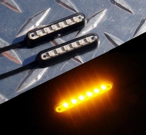 Surface LED Turn Signals R1 R6 R3 MT09 GSXR 400 650R ZX6 ZX10 Z1000 CBR 1098 675 - Picture 1 of 6