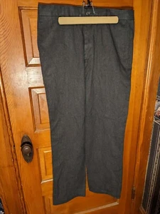Pantalones de vestir Joe Joseph Abboud informales de carbón frontal plano 34 X 32 para hombre - Imagen 1 de 6