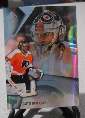 2023-24 SP Game Used Hockey #22 Carter Hart Philadelphia Flyers /79 True Base - Image 1 of 3