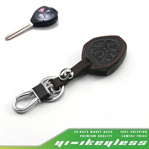 Leather Case Cover For Toyota 4Runner Yaris RAV4 Scion Remote Head Key 3 Buttons - Foto 1 di 7