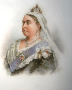 PLACA DE PARED DE 5" DOULTON BURSLEM REINA VICTORIA DIAMANTE JUBILEO - Imagen 1 de 3
