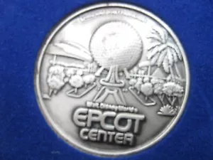 Vintage Walt Disney World Zinn Medaillon, selten, Epcot Center Opening! - Bild 1 von 5