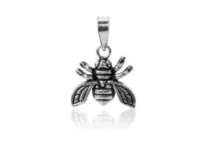 ABEILLE 3D PENDENTIF ARGENT 925°/°° COLLIER ECRIN - Foto 1 di 3