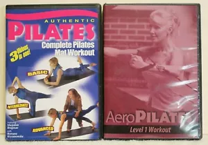 2 Pilates exercise DVD lot AeroPilates level 1 Authentic complete mat workout - Imagen 1 de 4