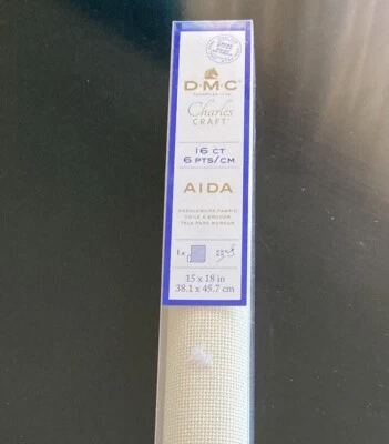 Tela 16 unidades Aida Color: Natural Tamaño: 15x18” DMC Charles Craft DORADO Foto 1 de 4