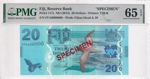 Fiji, 20 Dollars, 2013, UNC, p117s, SPECIMEN - Picture 1 of 2