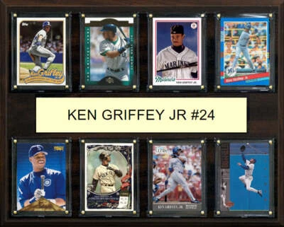 Ken Griffey Jr 24 8 Card Plaque Topps Bowman 2025 2024 Seattle Mariners - Image 1 of 3