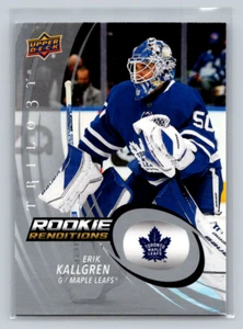 2022-23 UD Trilogy #RR-1 Erik Kallgren -Rookie Renditions-Toronto Maple Leafs - Foto 1 di 2