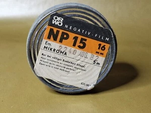 ORWO, NP15 Negativ Film, 16mm 5m, abgelaufen, fotografischer Film, vintage - Bild 1 von 2