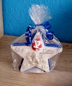 Weihnachten Kerze Stern♦️Nikolaus Engel Krippe ♦️ Handarbeit Einzelstück - Bild 1 von 7