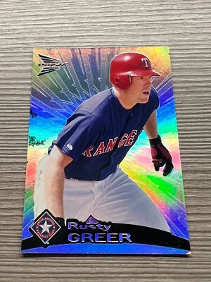 1999 Pacific Trading Cards Prism Baseball Card #143 Rusty Greer (T3) - Image 1 of 2