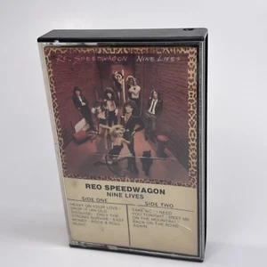 REO Speedwagon, Nine Lives (Audio Cassette Tape, 1979) Beige Cart, Canada Import - Picture 1 of 9