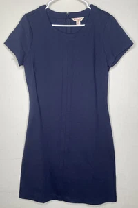 Brooks Brothers Dress Women’s Size M Red Fleece Navy Blue Ponte Stretchy - Picture 1 of 7