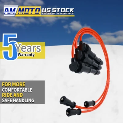 Red 3X Quality Spark plug wire For Kia Sorento 2003 2004 2005 2006 3.5L V6 UF431 - Image 1 of 4