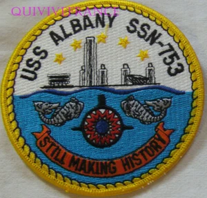 PUS232 - US NAVY USS ALBANY SSN-753 PATCH NUKLEAR U-BOOT - Bild 1 von 2
