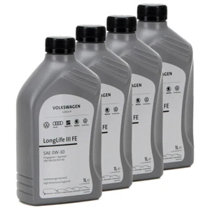 4L 4 Liter ORIGINAL Audi Seat Skoda VW Motoröl Öl 0W30 LONGLIFE III FE GS55545M2 - Bild 1 von 2