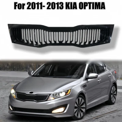 Parachoques delantero negro completo parrilla superior parrilla radiador para Kia Optima K5 2011-2013 Foto 1 de 4