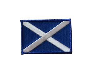 #5125 Scotland Flag Embroidery Iron On Patch-Small 1 7/8" - Picture 1 of 1