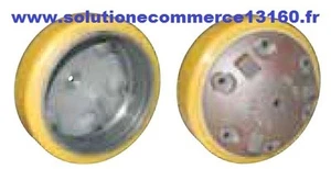 PRAT ROUE MOTRICE VULKOLLAN TRANSPALETTE ELECTRIQUE 225 70 120 mm PIECE DETACHEE - Picture 1 of 1