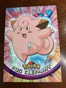 Topps Pokemon 1999 animación de televisión logotipo negro #35 Clefairy envío combinado gratuito - Imagen 1 de 2
