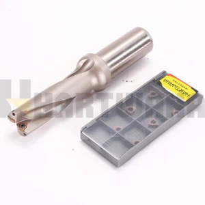 Taladro en U 22 mm Vástago de taladro de carburo indexable 25 mm C25-3D22-69WC04 Inserto de taladro - Imagen 1 de 8