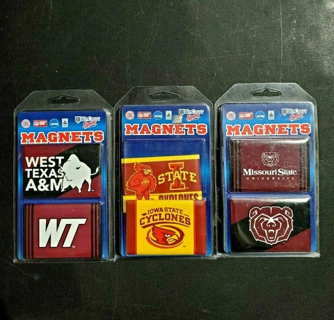 NIB NCAA Wincraft Magnets Cover