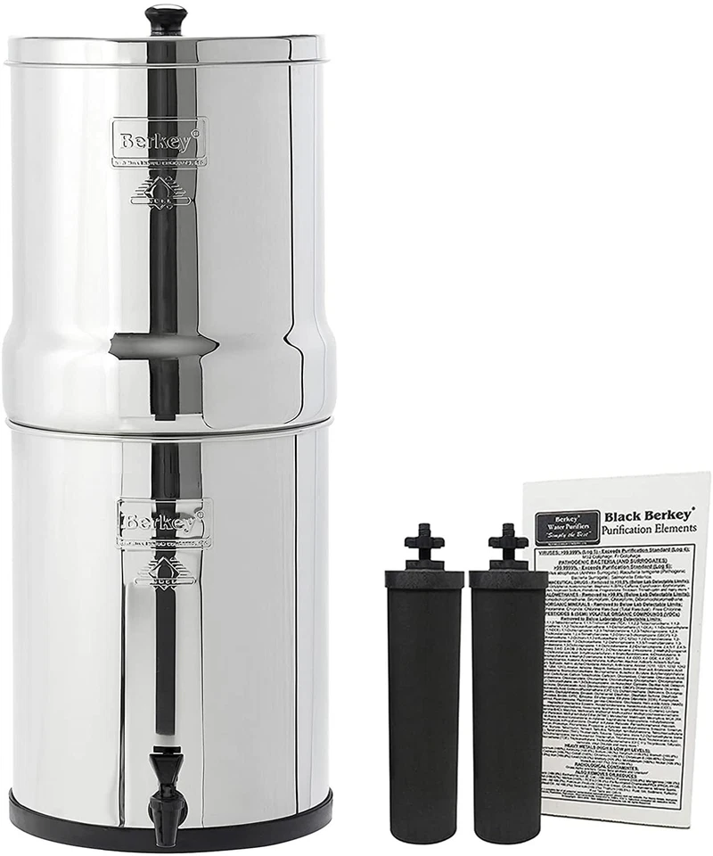 Brand New Royal Berkey Gravity-Fed Water Filter System with 2 Black Elements - Image 1 of 4