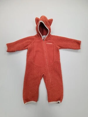 Columbia Pijama Una Pieza Marrón Cobre Cremallera 6-12 Meses Dormir Vellón Infantil Foto 1 de 4