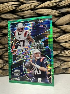 2021 Optic Contenders Mac Jones And Jc Jackson  X’s & O’s   Green Prizm. 30/. - Picture 1 of 3