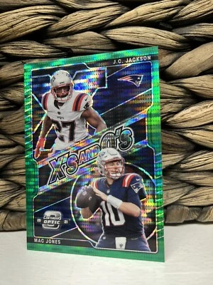 2021 Optic Contenders Mac Jones And Jc Jackson  X’s & O’s   Green Prizm. 30/. - Image 1 of 3