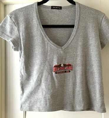 Винтажная женская футболка «ВЕЛОСИПЕДНАЯ НЕДЕЛЯ 2003-Sturgis, SD-One-Two-Tee» размер M-L-Crop — AA300 - Изображение 1 из 4