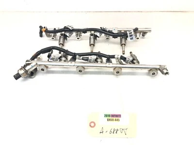 2017-2019 年 INFINITI QX60 3.5L V6 左右燃料铁路线带燃料连接器原始设备制造商 — 第 1/4 张图片
