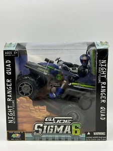 Hasbro 2006 GI Joe Sigma 6 Night Ranger Quad with Duke Four Wheeler 8" Figure - Picture 1 of 9