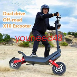 48V/18.2Ah/1200w Dual Motor 11'' Fat Tire Off Road Two Wheel Electric Scooters - Picture 1 of 17