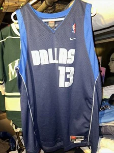 Maglietta Nike Team Dallas Mavericks #13 Nash Uomo XXL+2 Blu NBA - Foto 1 di 5