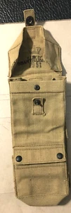Vintage 1951 Danish Army M50 Post WW2 Webbing Pouch Pattern Webbing Style - Picture 1 of 4