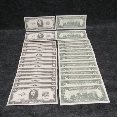 (30) Spoof $3.00 Twe Three Dollar Bills Funny Prank Joke Play Money NEW & CRISP - Image 1 of 3
