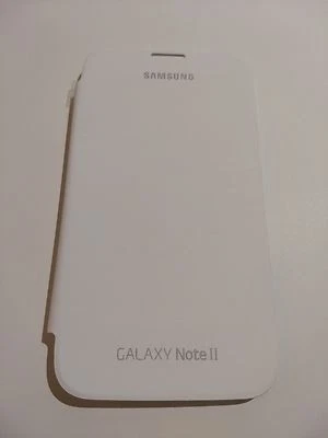 Funda protectora abatible blanca OEM Samsung para Galaxy Note 2 - Nueva sin caja Foto 1 de 3