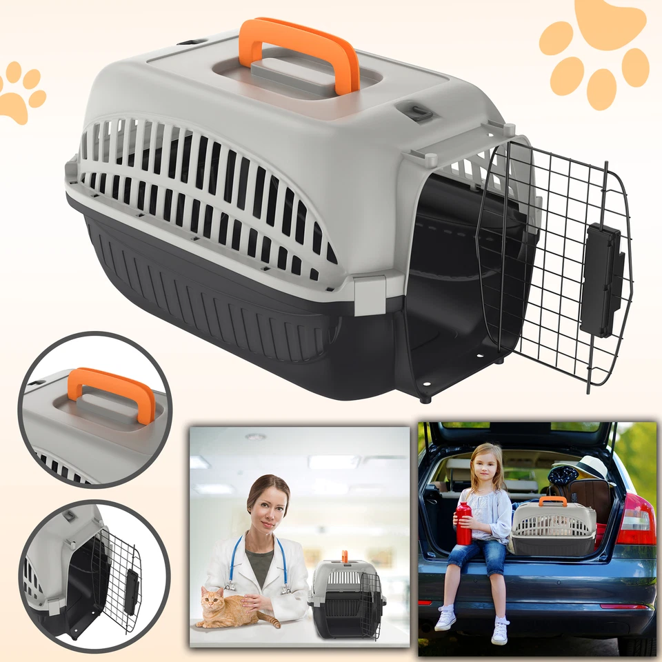 Transportbox Hundebox 48 x 32 x 32 cm Kleintiertransportbox Flugbox Box Max 10kg - Bild 1 von 4