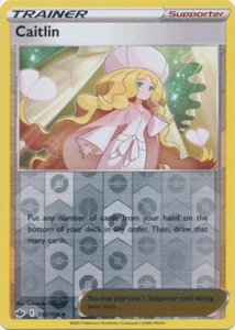 Reverse Holo Caitlin 132/198 Chilling Reign Uncommon Pokemon TCG - Picture 1 of 1