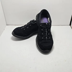 Skechers Womens Black Gratis Strolling Sneakers Bungee Cord Memory Foam Size 8.5 - Picture 1 of 13